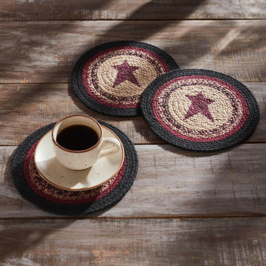 Connell Trivet Stencil Stars 8 inch Diameter Set of 3 - The Fox Decor